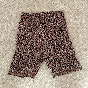Aerie Leopard Print Bike Shorts